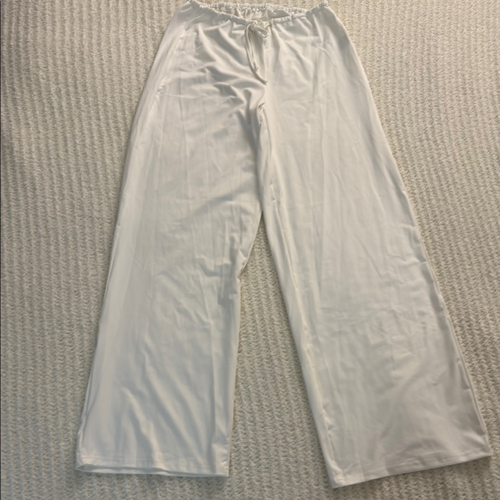 Women's White Sleepwear Pants
